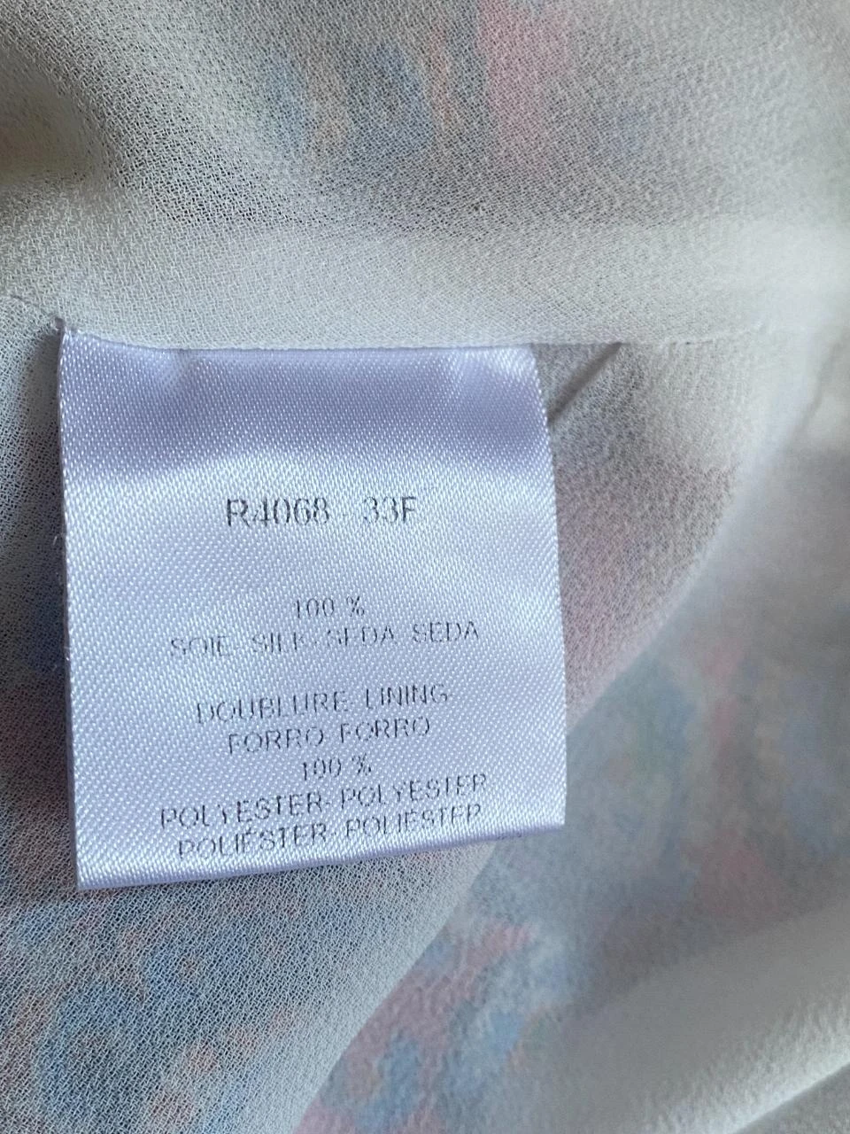 Prachtige Caroll jurk maat 42 van zijde – Roze met bohemien-chique bloemenprint – photo 13